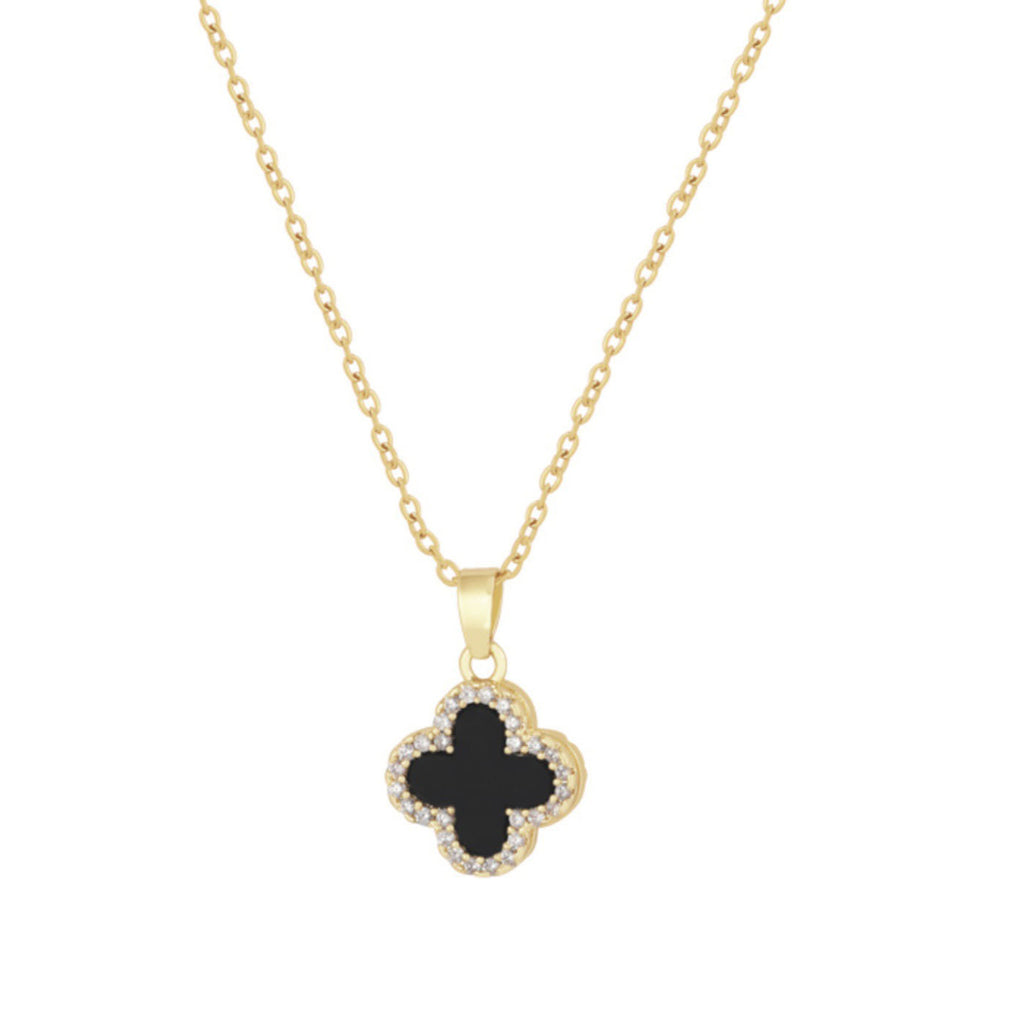 Four-leaf clover sweater chain collar chain