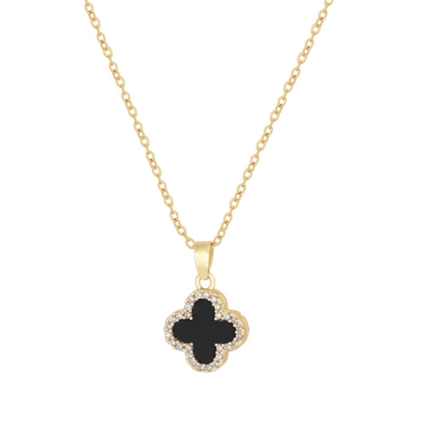 Four-leaf clover sweater chain collar chain