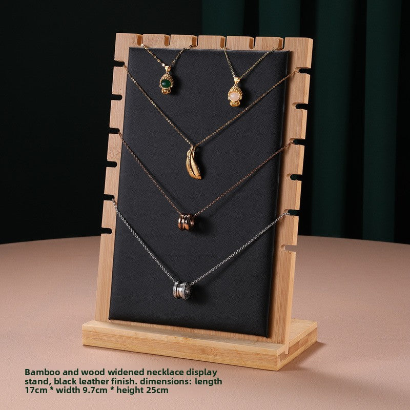 Bamboo Wood Jewelry Display