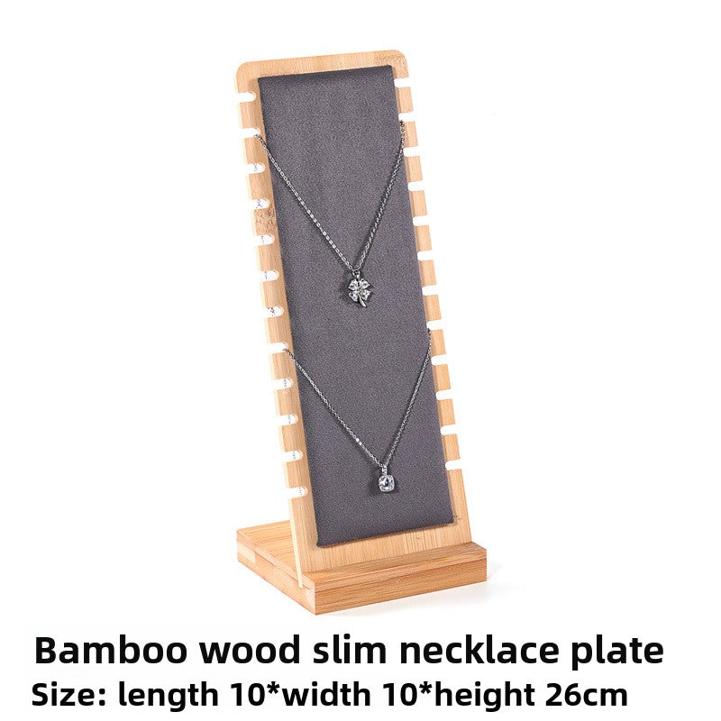 Bamboo Wood Jewelry Display