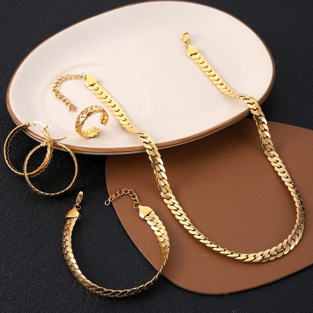 Premium Titanium Jewelry Set