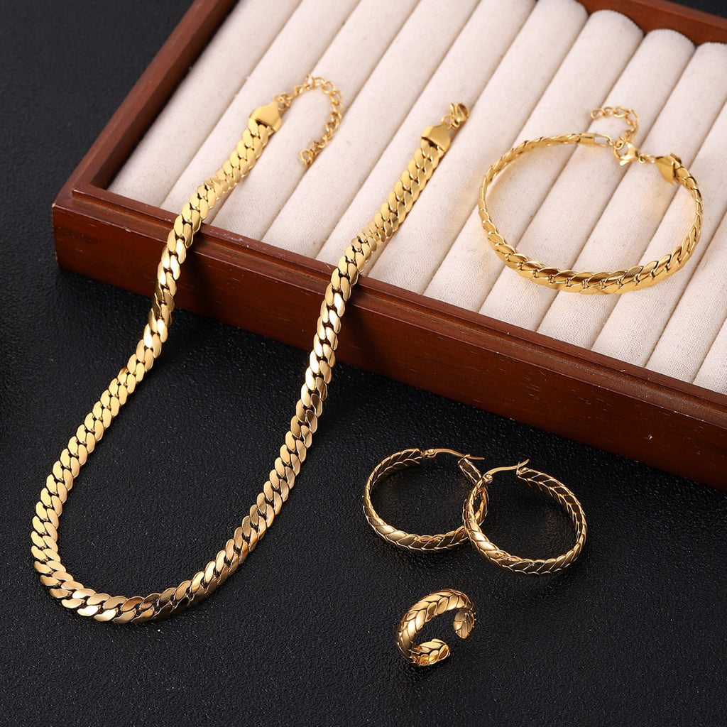 Premium Titanium Jewelry Set