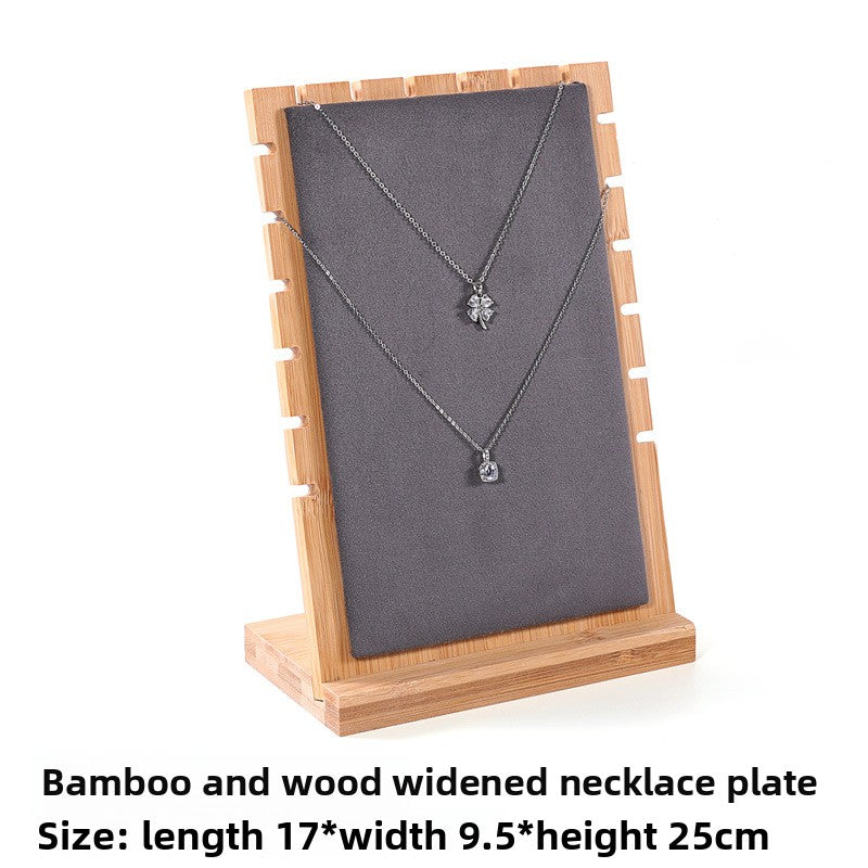 Bamboo Wood Jewelry Display