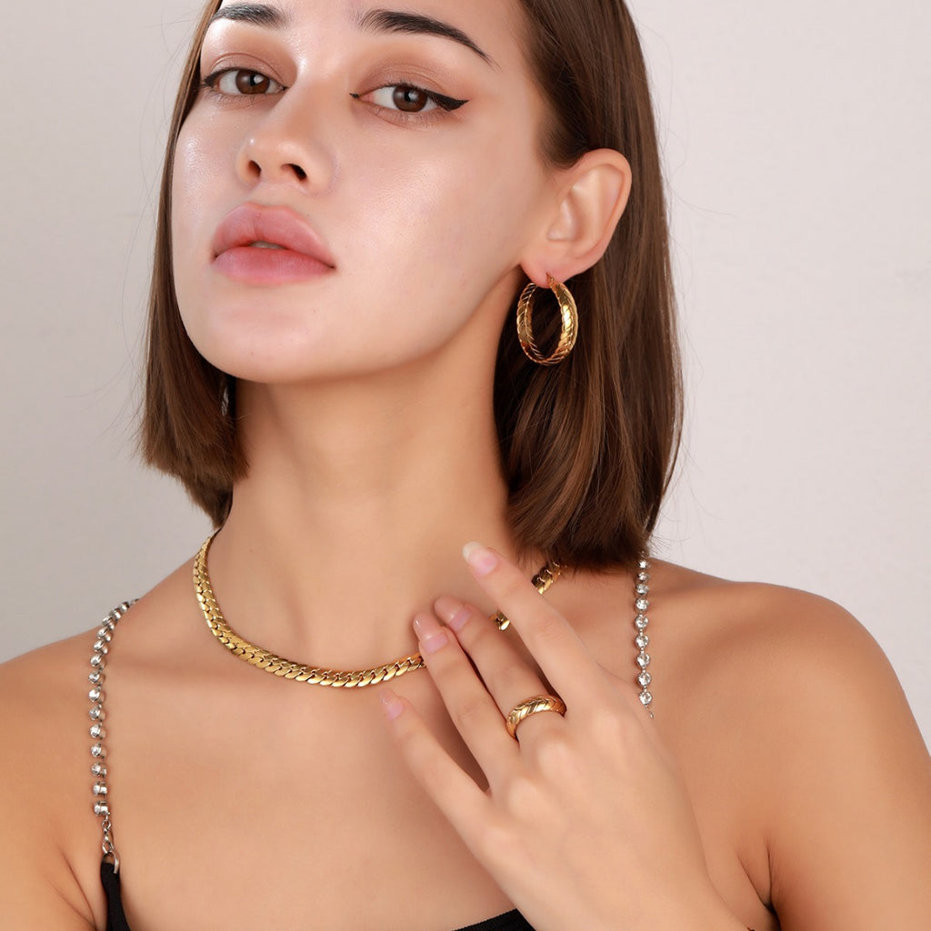 Premium Titanium Jewelry Set