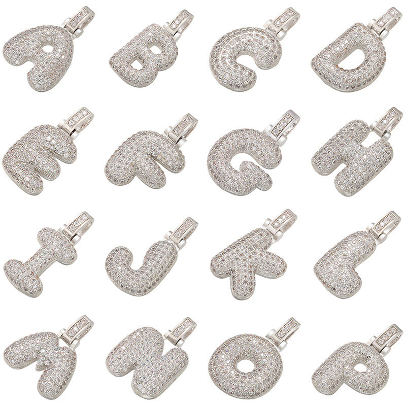 English Alphabet Pendant for Jewelry Making