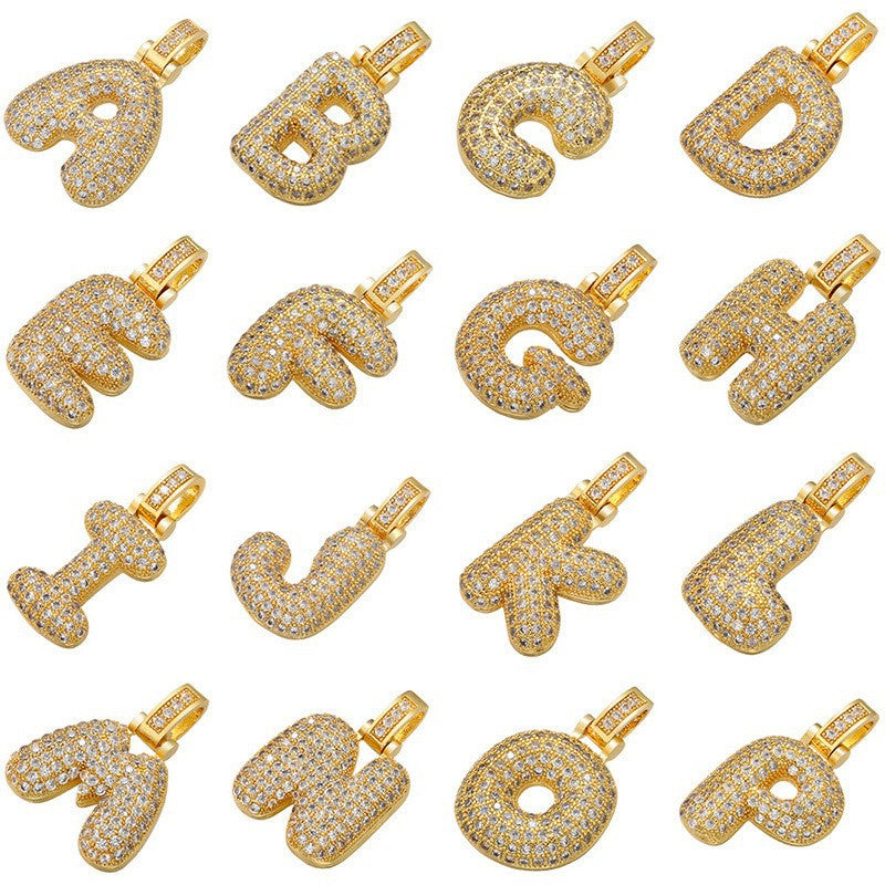 English Alphabet Pendant for Jewelry Making