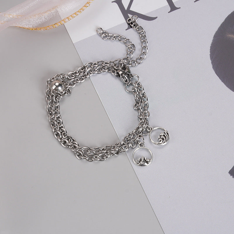 Magnetic Titanium Steel Couple Bracelets