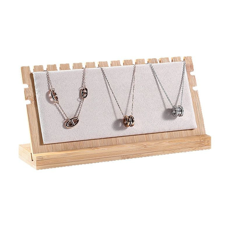 Bamboo Wood Jewelry Display