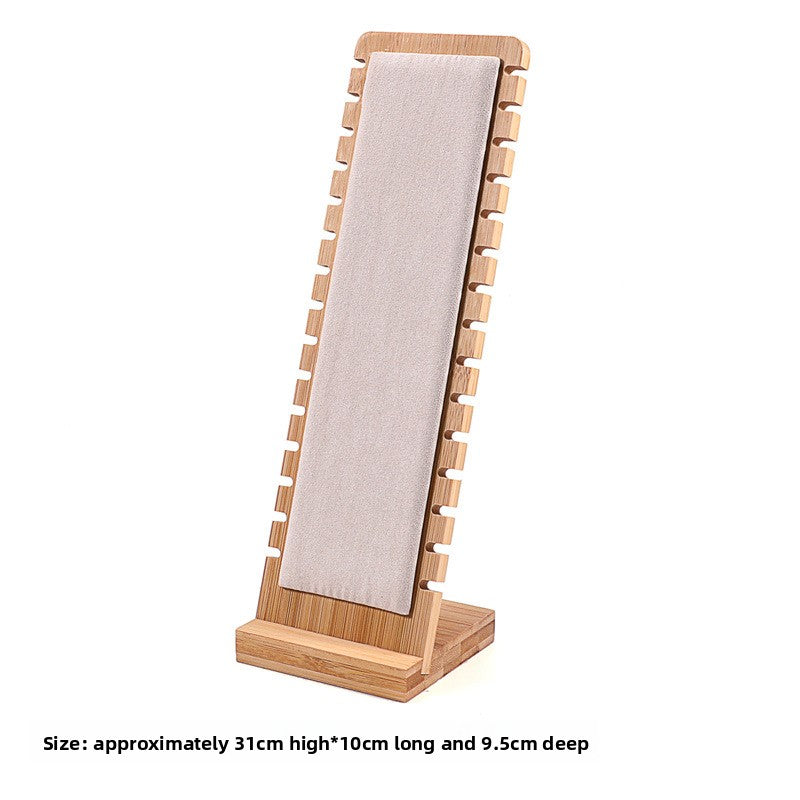 Bamboo Wood Jewelry Display