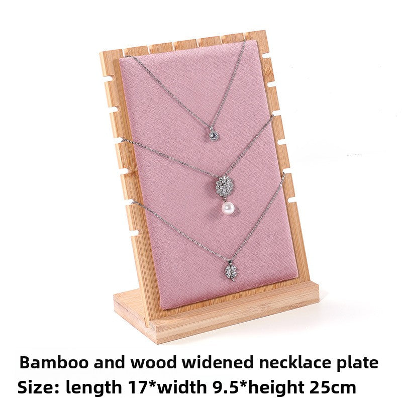 Bamboo Wood Jewelry Display