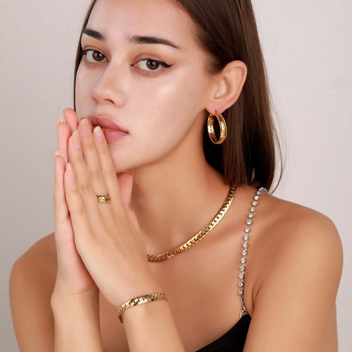 Premium Titanium Jewelry Set