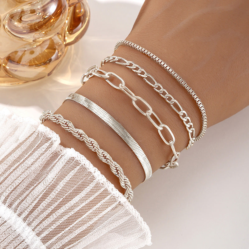 Multi-layer Chain 5 Bracelets