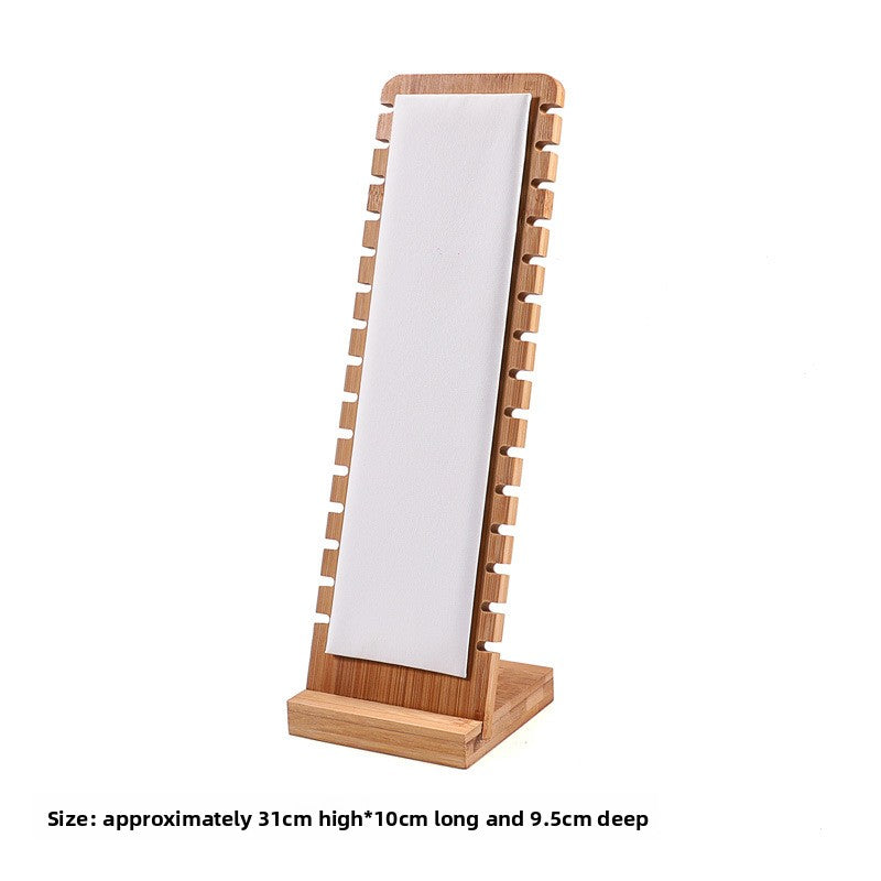 Bamboo Wood Jewelry Display