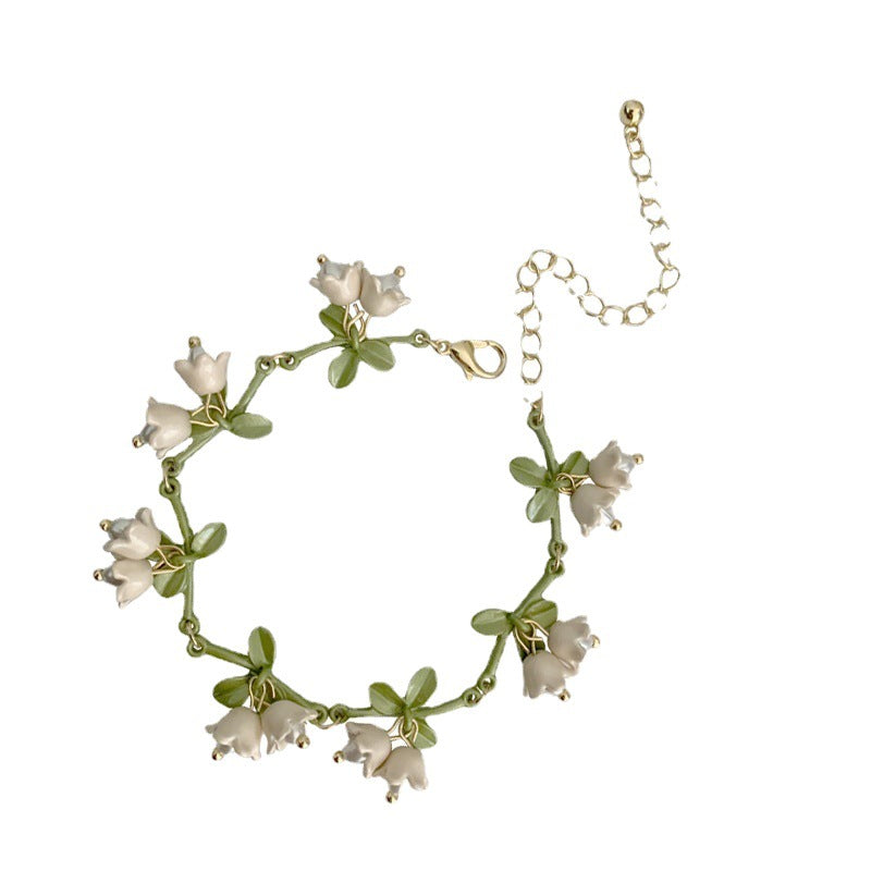 White bellflower set