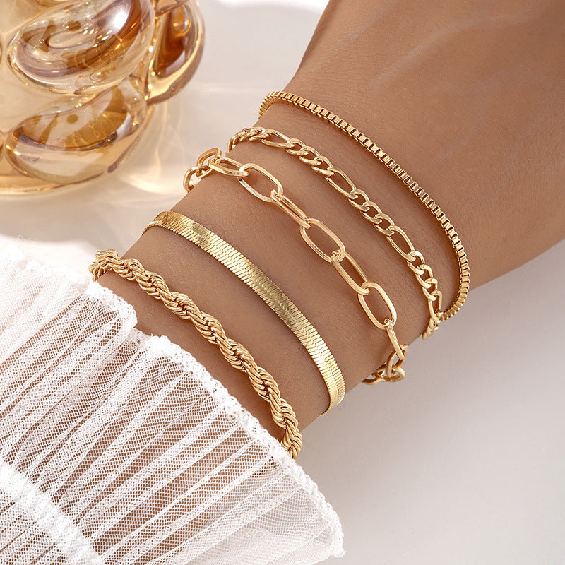 Multi-layer Chain 5 Bracelets
