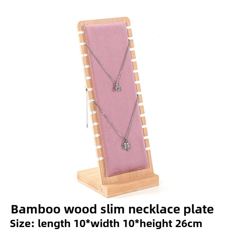 Bamboo Wood Jewelry Display